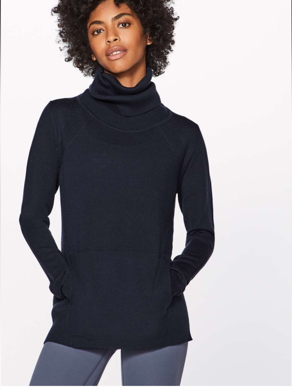 Size 10 Lululemon Sweat and Savasana Sweater, Black